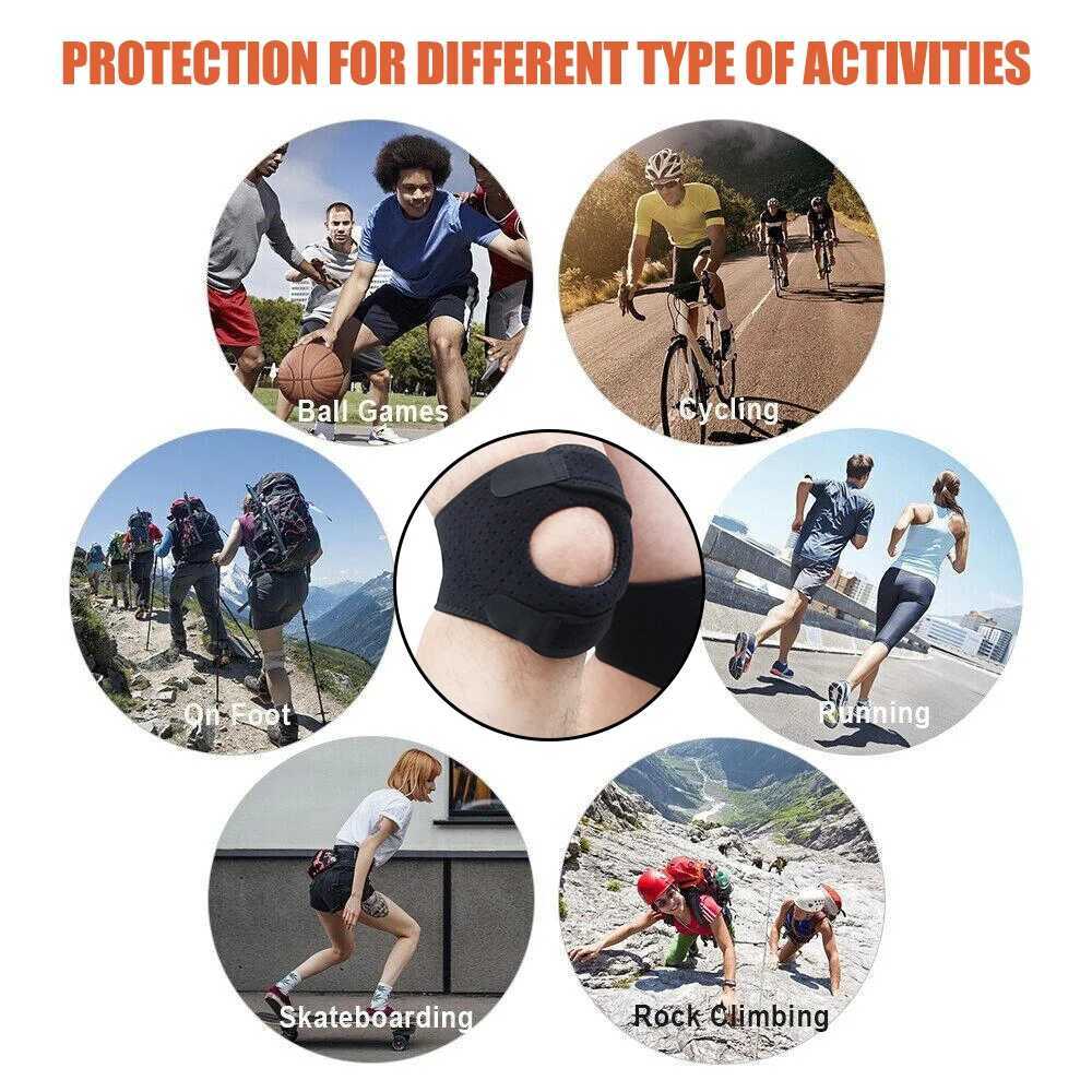 1Pcs Adjustable Dual Patella Knee Straps Knee Brace Patella Stabilizer for Knee Pain Relief Running TennisJumpingTendonitis J250917