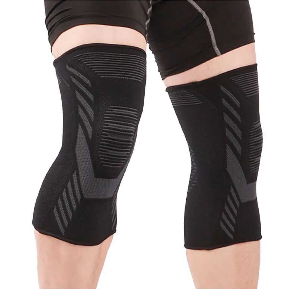 GOBYGO Sports Compression Knee Pads Breathable knit Leg Support Silicone Antislip Stabilizes Patella Cycling Running Basketball J250917