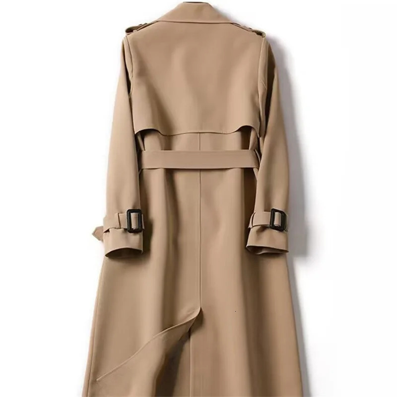 Autumn Winter Long Sleeve Trench Coat For Women 2024 Fashion Loose Office Lady Outerwears Jacket Coats Female Clothing 250917