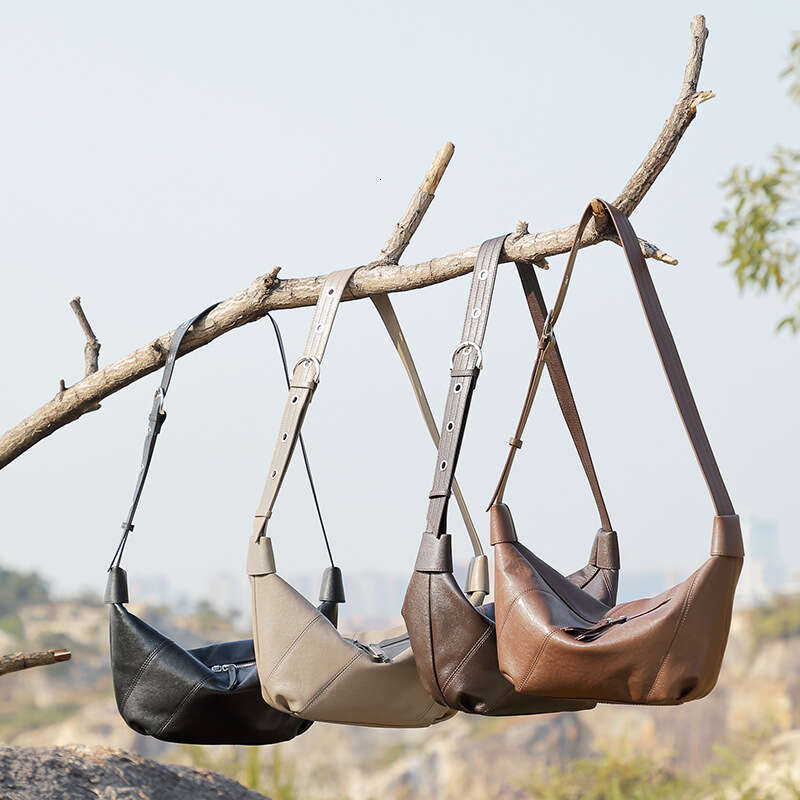 Top Layer Cowhide Spring New Genuine Leather Light Luxury High-End Niche Fashion Single Shoulder Crossbody Underarm Bag For Women B3