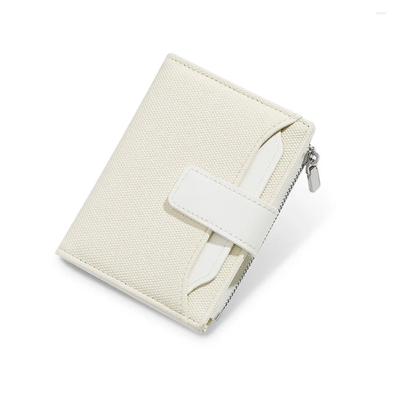 Card Holders PU Leather Women's Wallet Solid Color Anti-theft S Holder Multi-Cards Slot Waterproof Zipper Coin Purse Travel