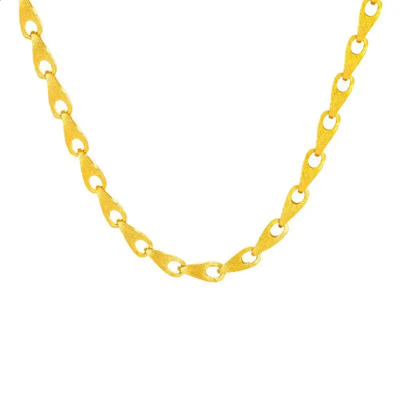 XP Jewelry 60 cm x 8 mm HIP HOP 24 k Pure Gold Color Melon seed chain Necklaces For Men Street Dance Good Quality 250916