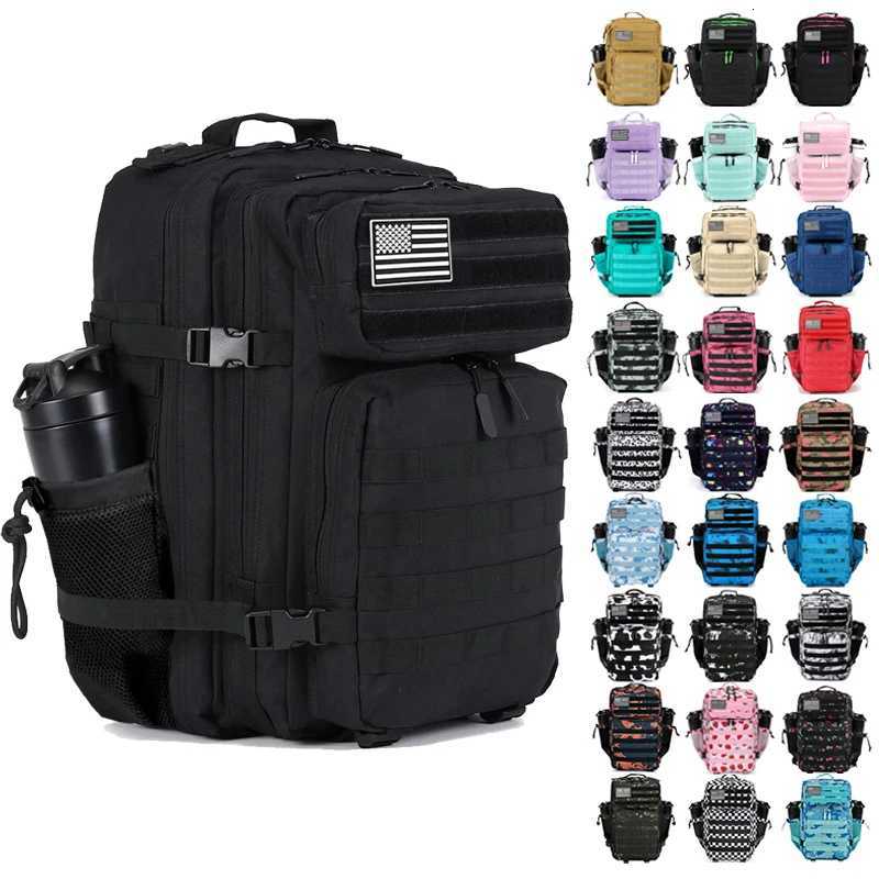 25L 35L 45L Tactical Backpack Men Women Outdoor Sports Travel Gym Hiking Bag Molle Military Camping Hunting Survival Rucksack Z250916
