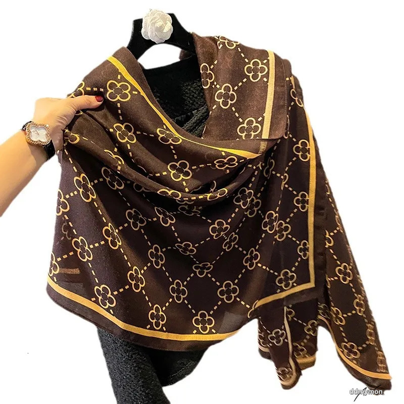Plaid Scarf Winter Women Pashmina Shawls Warm Blanket Wraps Female Foulard Thick Scarves Hijab250710 dmyMon