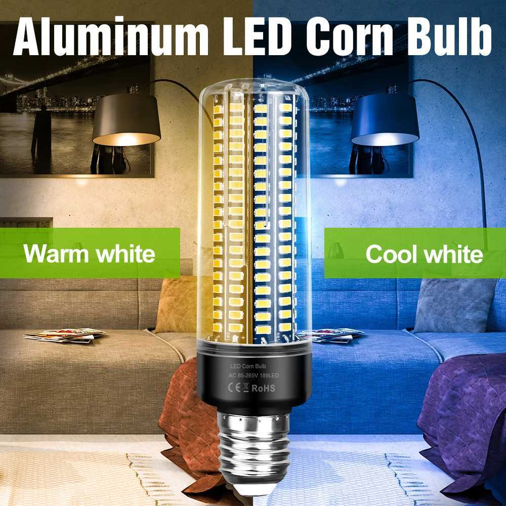 30W LED Bulb E27 Corn Lamp E14 Ceiling Light AC220V Chandelier Bulbs B22 No Flicker For Home Living Room Lighting ColdWarm 110V C250917