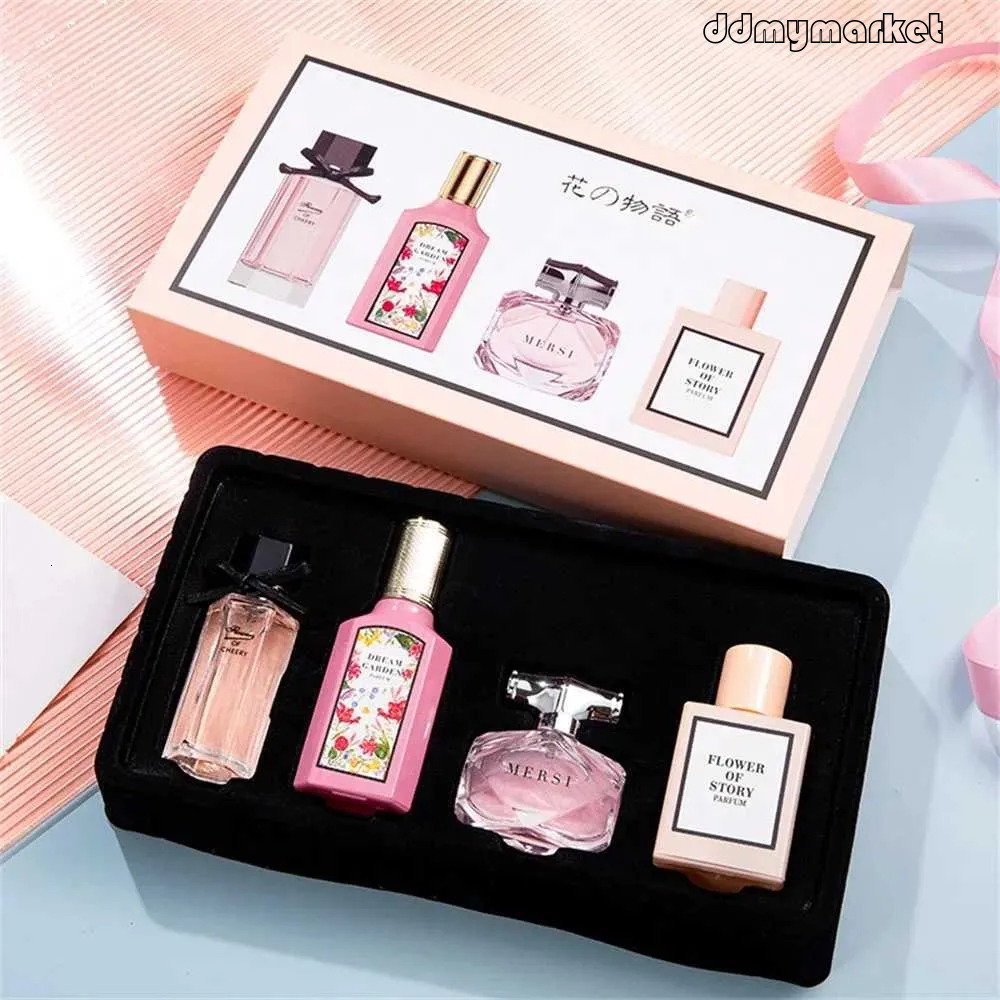Box Perfume - Exquisite Floral Fragrance Set for Women, Includes Four 110ml Bottles of Eau de Parfum, Women's Long Lasting Fragrance, Perfect Gif
