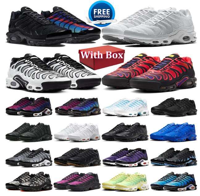 Tn Tns Plus Mens Running Shoes Fr. Football Federation Midnight Navy Unity Brazil Metallic Silver White Hyper Blue Dusk Men Women Trainers Sports Sneakers Sneak