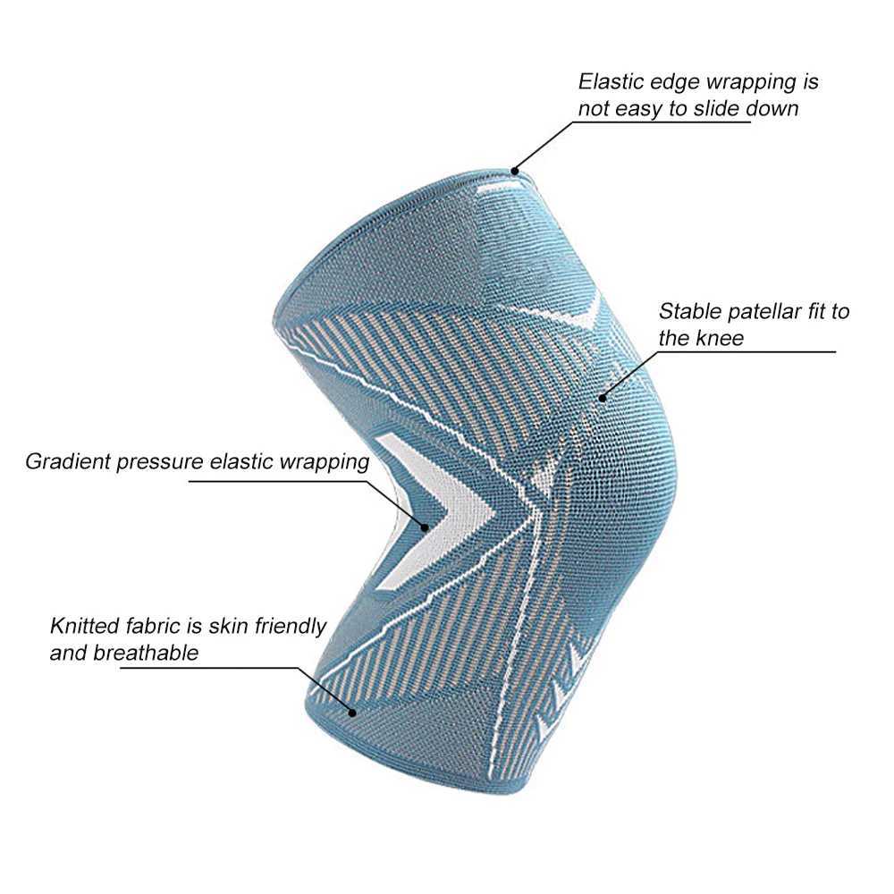 1Pc Knee Braces for Knee Pain Knee Compression Sleeve for Men and Women KneeSupport for Meniscus Tear Running Weightlifting J250917