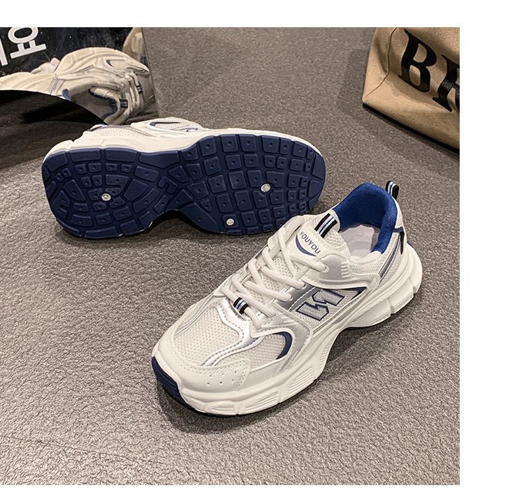Thick-soled street-style dad shoes for women 2025 new autumn model making feet look smaller versatile sports shoes casual running shoes trendy