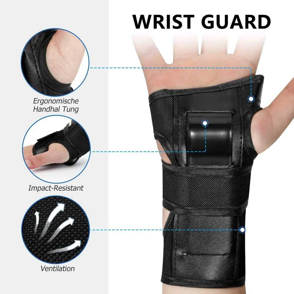 6Pcs AdultYouth Knee Pads Elbow Pads Wrist Guards Protective Gear Set for Multi Sports Skateboarding Skating Cycling J250917