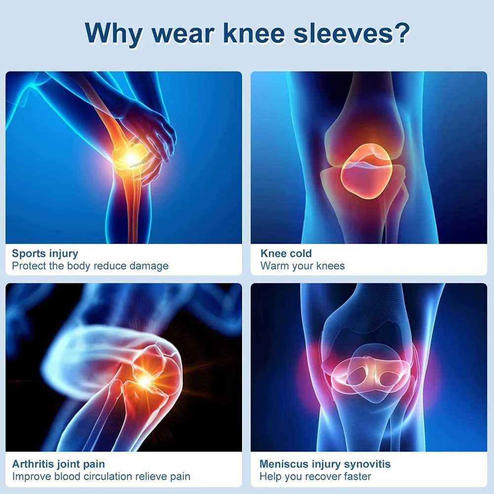 Copper Knee Brace Knee Support Compression Sleeves Knee Pads for SportMeniscus TearACLArthritisJoint Pain ReliefWorking Out J250917