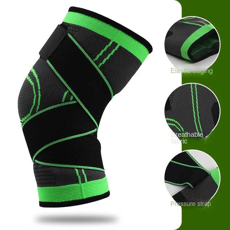 2PCS Knee Pads Sports Pressurized Elastic Kneepad Support Fitness Basketball Volleyball Brace Medical Arthritis Joints Protector J250917