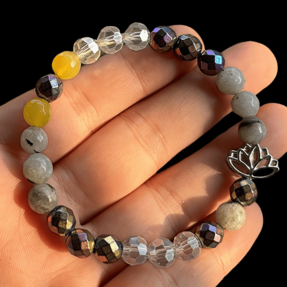 Multi - Colored Gemstone Healing Bracelet For Aura Protection Delicate Daily Wear & Spiritual Jewelry Gift For Her High - Quality Stylish Accessory