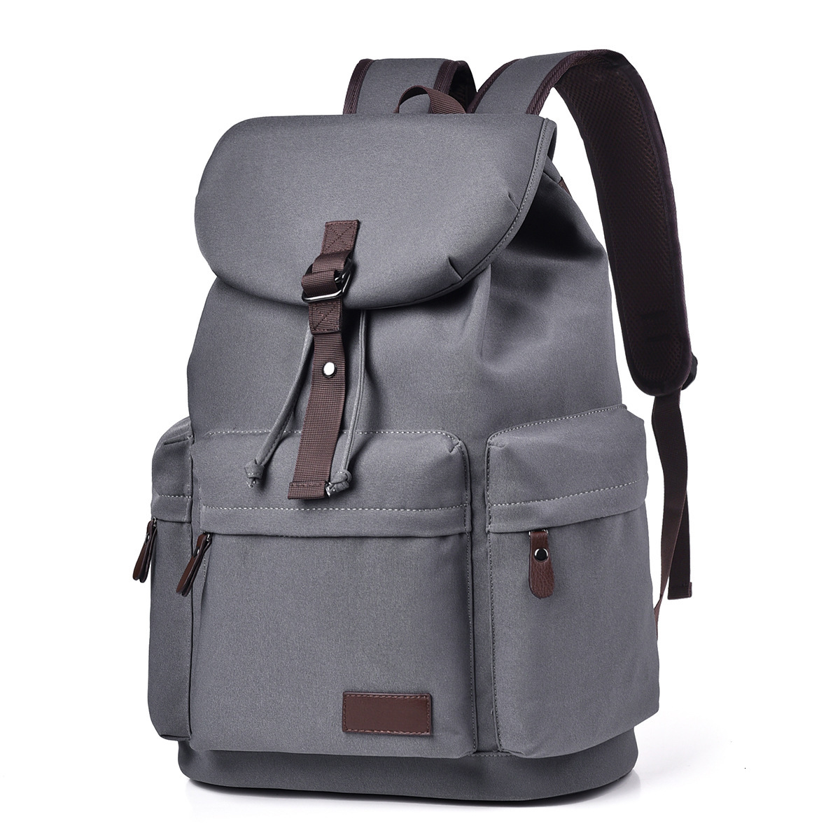 TOP Designer Men's high-end canvas backpack business commuting large capacity laptop backpack waterproof student school bag for women 01