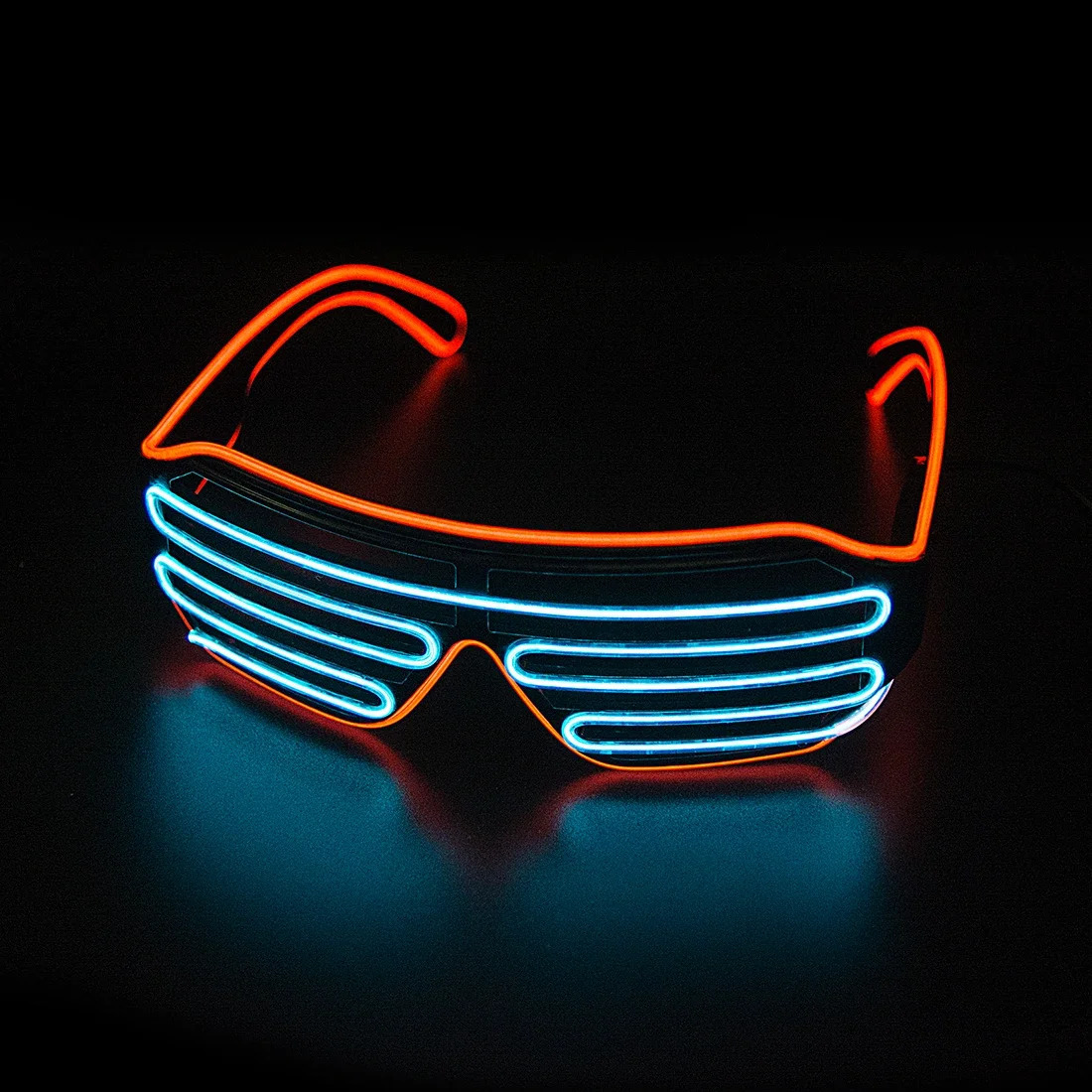 LED Glowing Glasses Gafas Luminous Bril Neon Christmas Glow Sunglasses Flashing Light Glass for Party Supplies Prop Costumes i250917