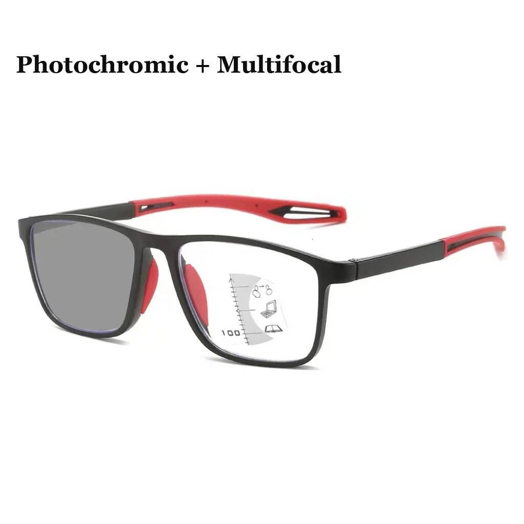 Smart Photochromic Presbyopia Glasses TR90 Sports Progressive Multifocal Reading Eyeglasses Finished Near Far Bifocal Eyewear ddmythur
