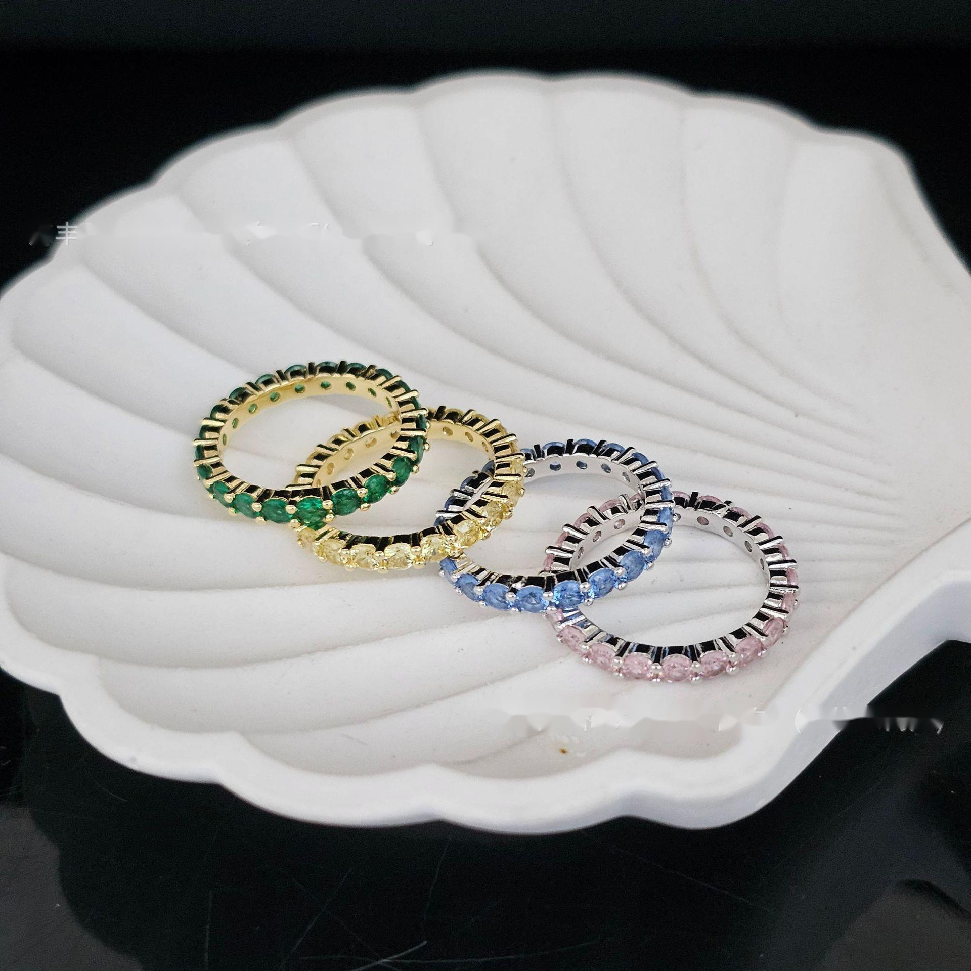 Swan Designer Swarovksi Swarosvski Gold Ring for Man Woman Jewellery This Sand Same Style Ring Matrix Plain Band Unisex Couple Rings Simple Niche Design Jewelry