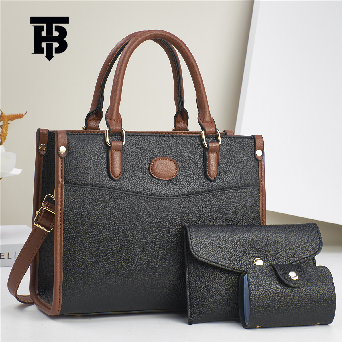 Designer Bag Mother And Child Luxury Bag Bag Three-piece Set Bag Taizhou Women's Bag Fashion Shoulder Bag Versatile Handbag Travel High-end Bag B