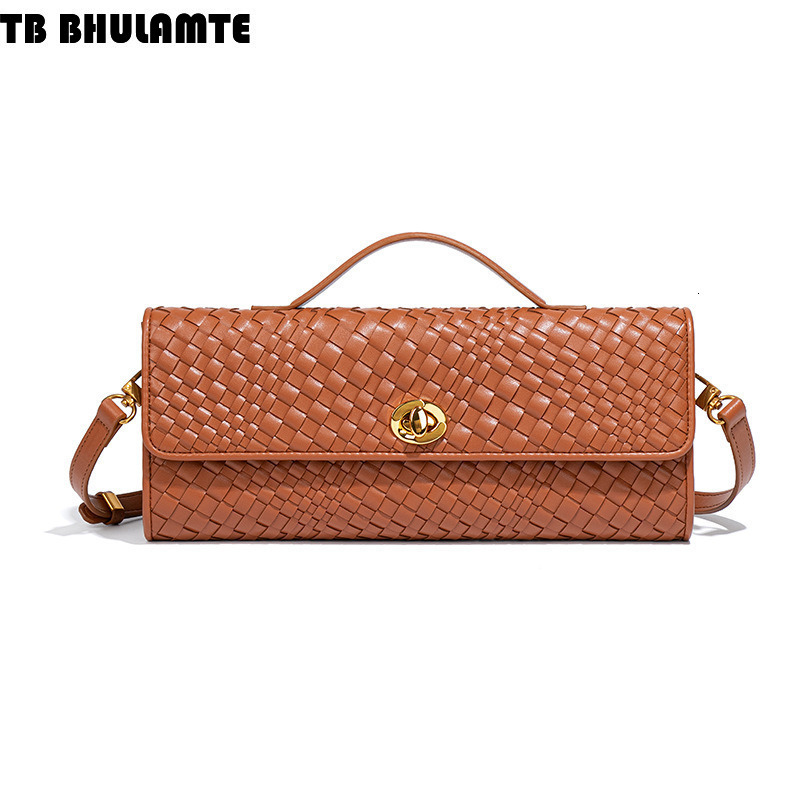 Free Shipping Designer Bag Niche High-end Woven Single-shoulder Baguette Bag Fashion Luxury Bag Clutch Evening Bag Versatile Women's Crossbody Ba