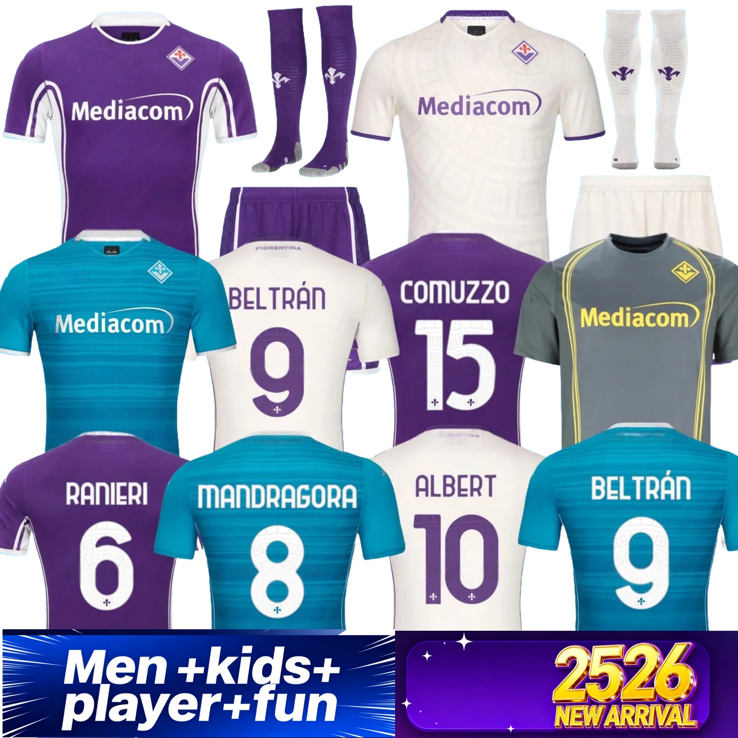 2025 2026 FiorentinAS KEAN Soccer Jerseys BELTRAN BIRAGHI SOTTIL MANDRAG J.IKON BREKAL KOUAM DE GEA COLPANI 1979/80 92/93 retro home football shirt men kids Firenze