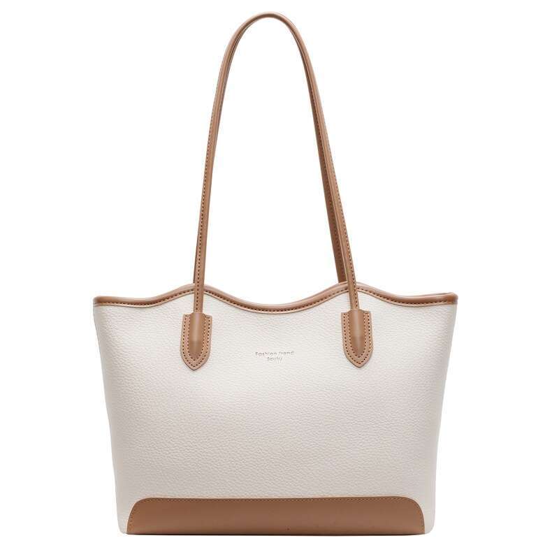 Fashion Color-Block 2025 New Large Capacity Tote Casual Designer Bags Simple Shoulder Bag for Women