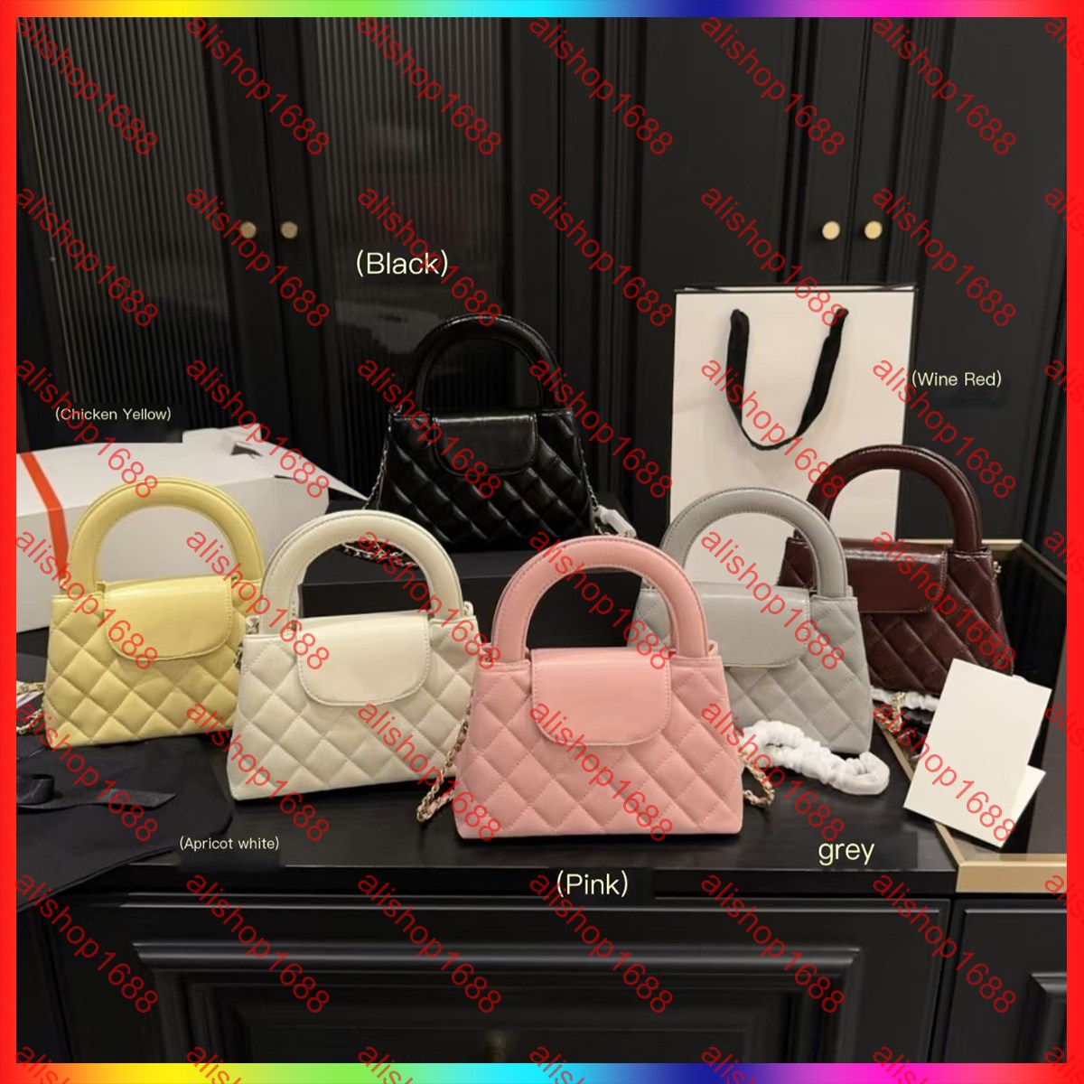 Luxury bag designer high-quality crossbody bag women's chain tote bag French fashion classic mini shoulder bag handbag makeup bag evening Leather wallet purse 03