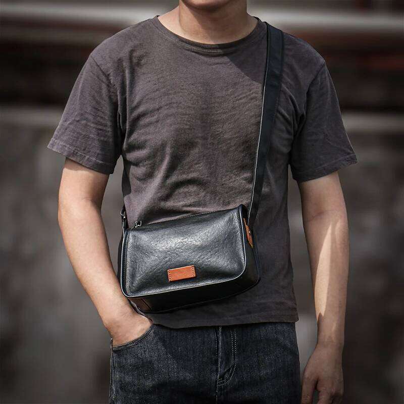 designer bag 52 guro mens genuine leather shoulder casual crossbody high quality small sling bag daily commuter messenger bags