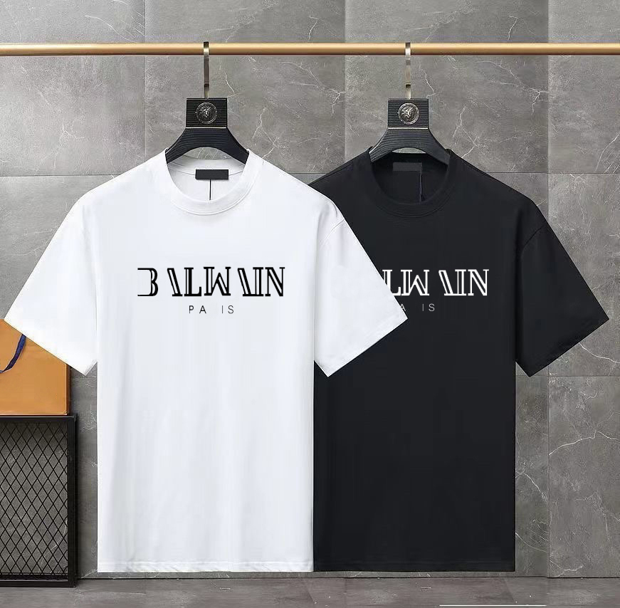 Men's T-shirts, brand-name T-shirts, luxurious and trendy lettered T-shirts, classic and fashionable women's casual short-sleeved cotton T-shirts, top men's T-shirts