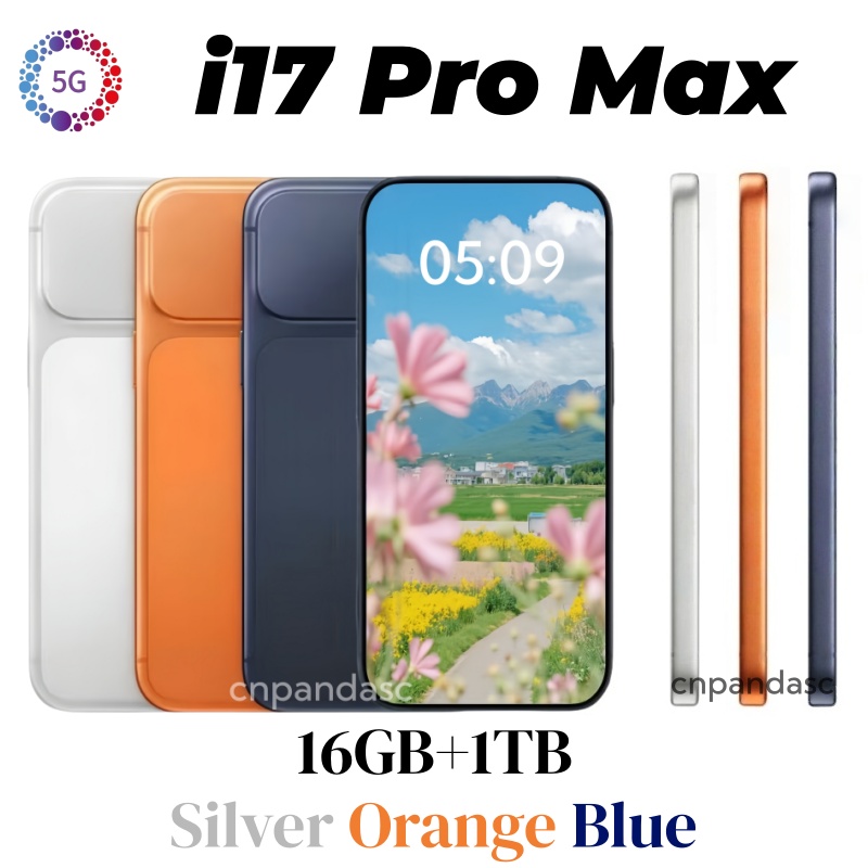 6.9-inch i17 Pro Max i16 smartphone camera 256GB 512GB 1TB 5G network HD Full screen Face unlock Android dual SIM Dual standby phone Mobile Video telephone call phone