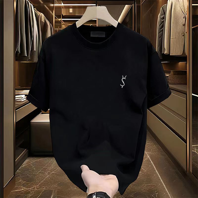 Fashion casual short-sleeved T-shirt female summer new loose casual short-sleeved male embroidery high-quality designer short-sleeved high-quality embroidery