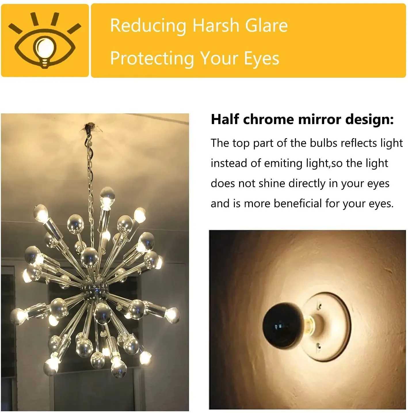 Golden LED filament light E14 4W 220V dimmer G45 bubble globe light bulb ed gold top mirror warm white light C250917