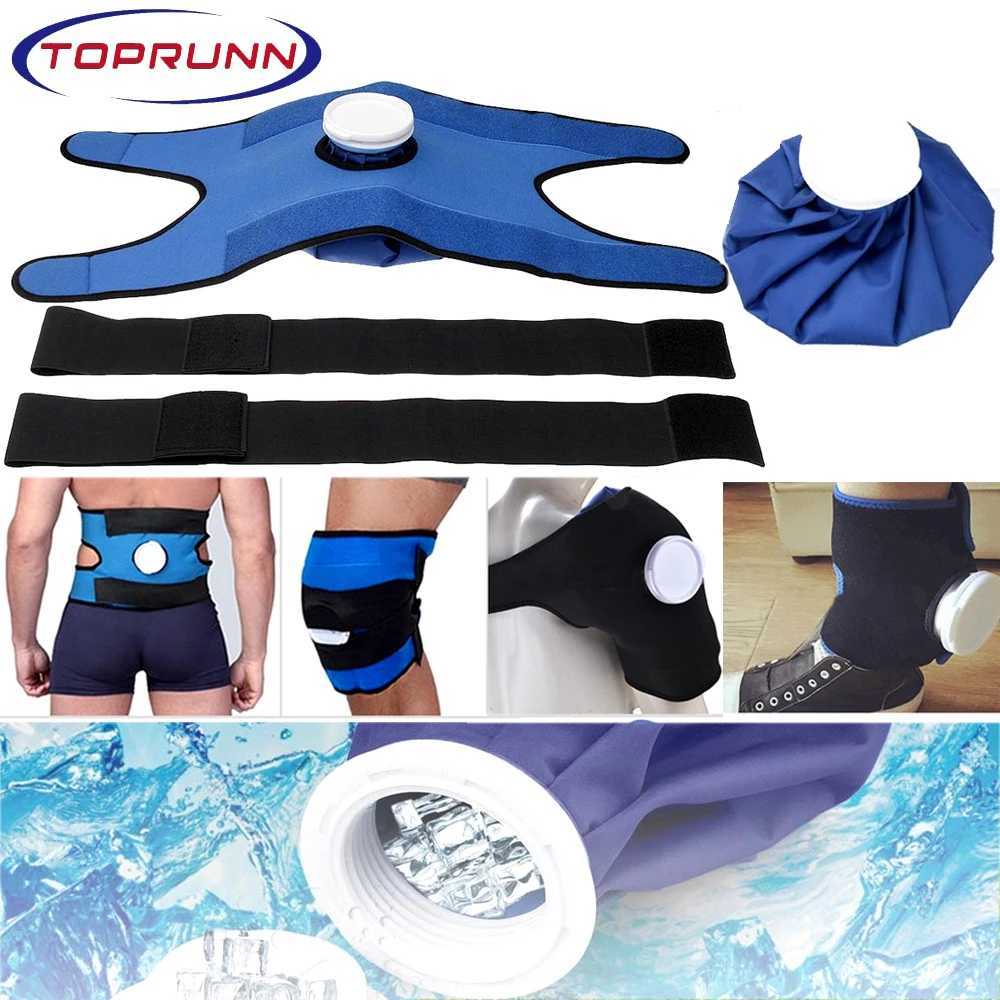 Shoulder Knee Ankle Waist Bracewith IceHot Compress Cloth Pack HolderIce Bag Reusable Fixing Band Bandage for SprainSwelling J250917