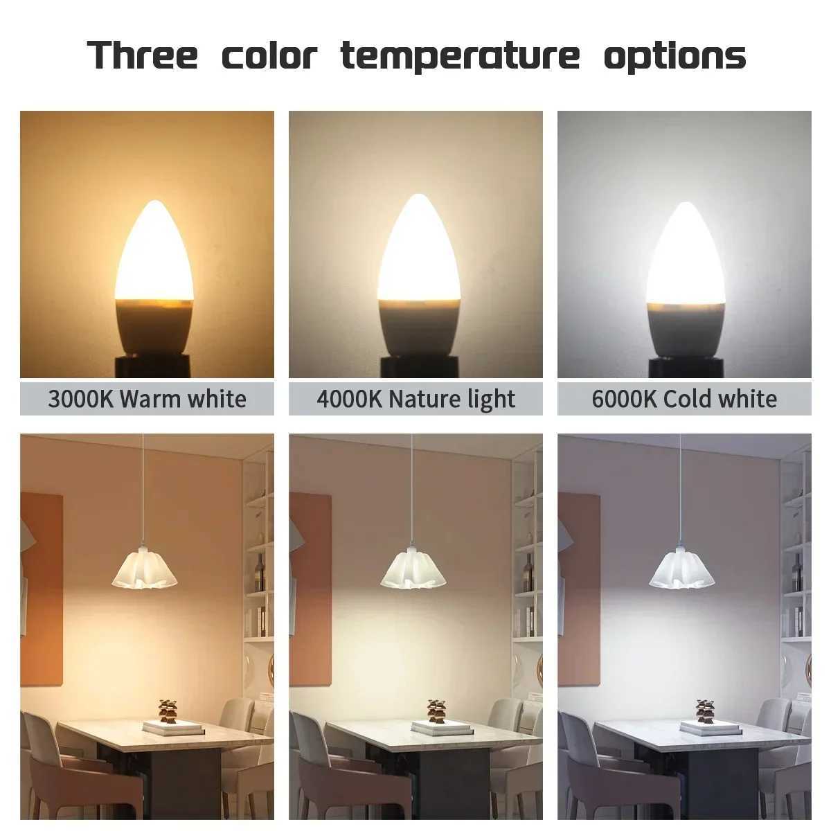 5Pack E14 LED Light Bulb 7W G45 C37 AC 220V 110V 120V EcoFriendly Mini Lamp NonFlicker 3000K 4000K 6000K Bulb C250917