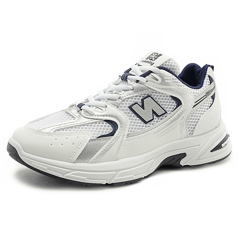 2025 Spring and Autumn Cool Running Dad's Men's Shoes Thick-soled Non-slip Couple Sports Shoes Versatile and Stylish N-letter Trendy Shoes C