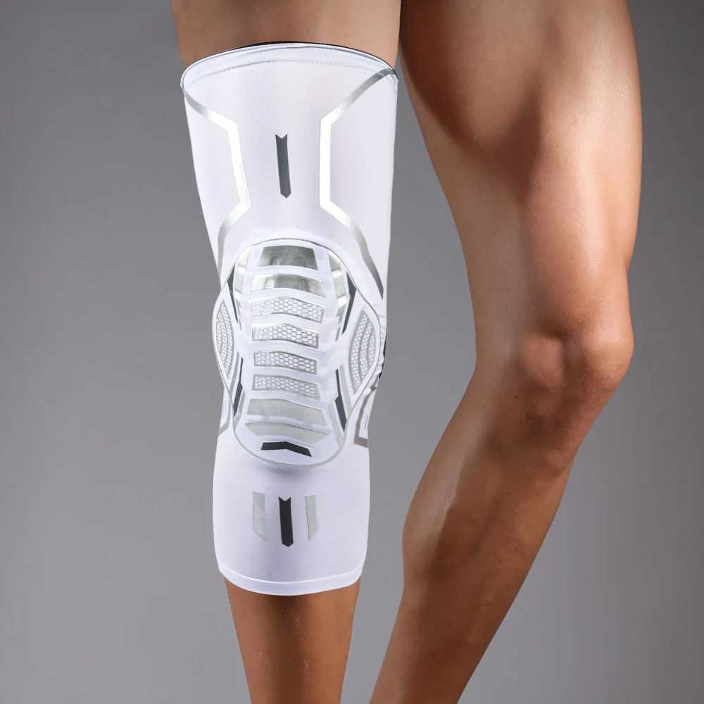 1PC Breathable Absorb Sweat Basketball Knee Pad Honeycomb Shockproof Long Leg Sleeves Knee Brace Football Sports Knee Guard J250917