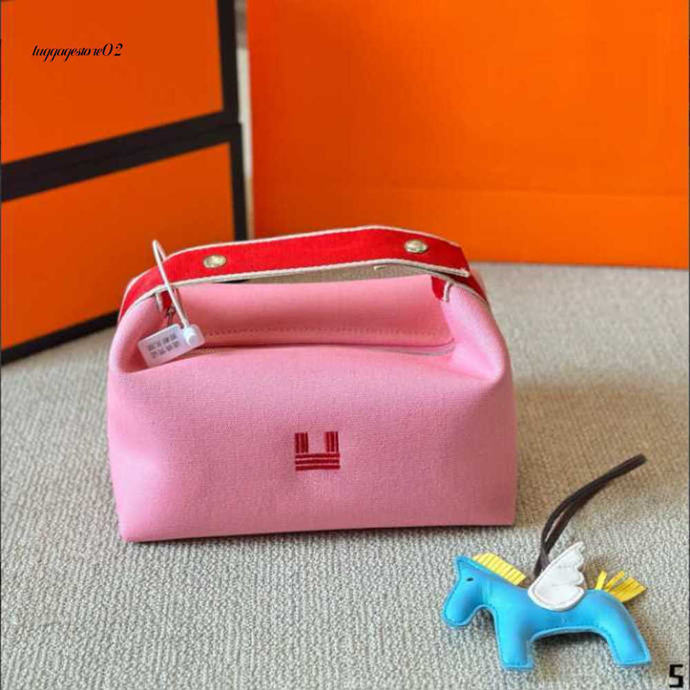 Cosmetic Bags Cases Cases Canvas Luxury Makeup Bag Waterproof Women Designer Make Up Pouch Men Fashion Top Handle Cosmetic Bag Zipper Wash Toiletry Bag MINI purse