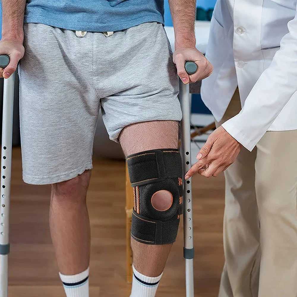 Adjustable Knee Pads and Pressure Silicone Anti Slip Design of the Sports Knee Brace Side Stabilizer for Running Hiking Outdoor J250917