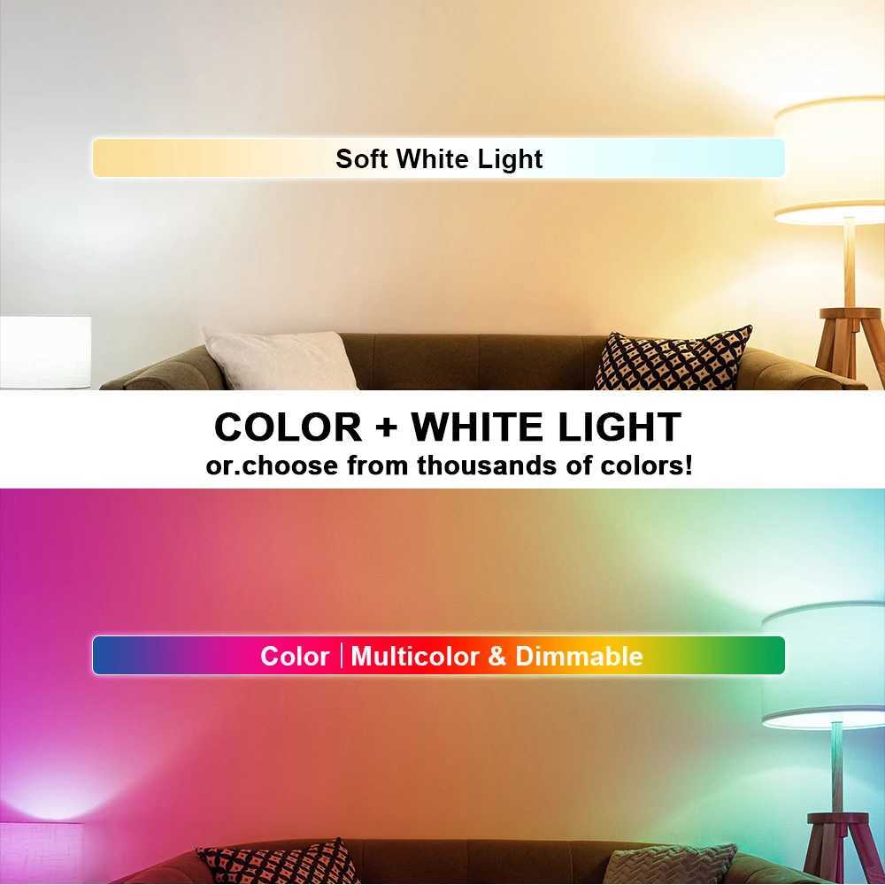 E27 LED Light Bulb RGB USB Rechargeable 5V Charging Smart Remote Control Camping Equipment Party For Home LED Lamp Ampoules C2509171