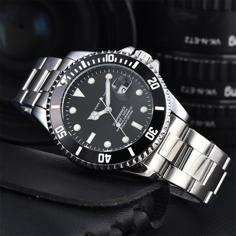 Top Quality Men's Business Ceramic Watch Stainless steel belt Watches Casual a1 watch Fashion Quartz Watch Gift Clocks Horologe vintage Chronograph Clock