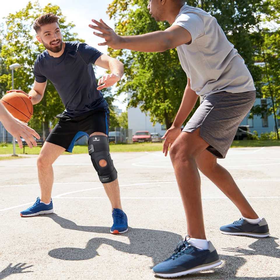 Hinged Knee Brace Support for Men and Women Knee Pain Arthritis ACL Meniscus Tear Injury Recovery Knee Pad Compression Sleeve J250917