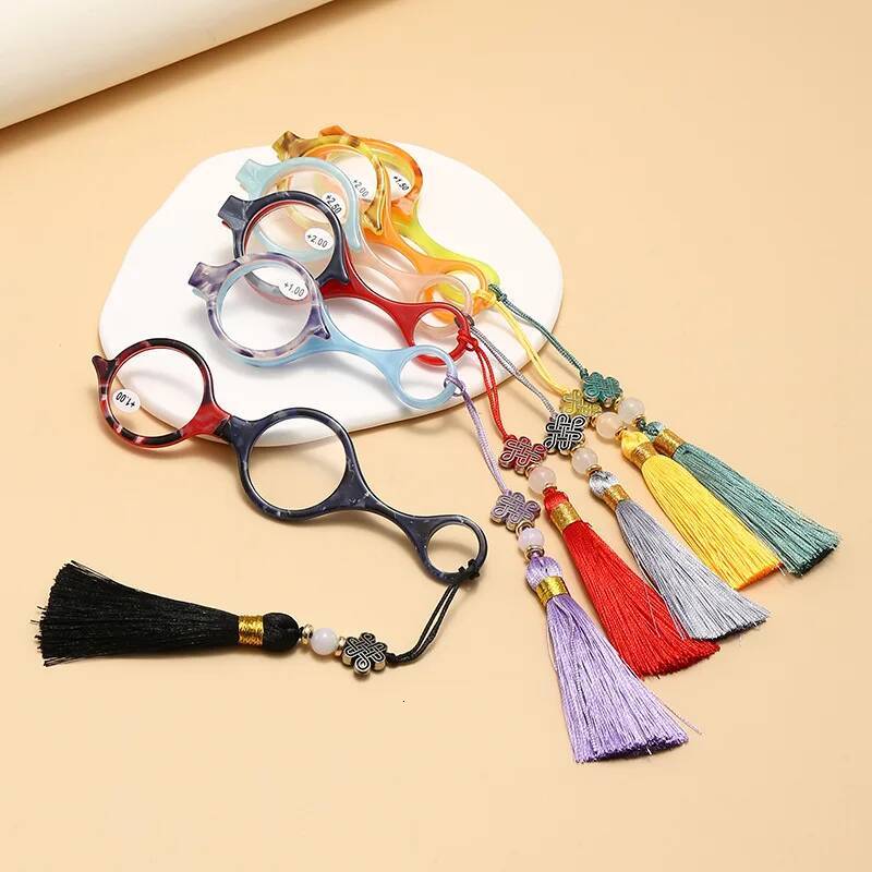 2024 New Color Reading Women Men Necklace Readers Lightweight Portable Anti-loss Magnifying Glasses +1.0 +2.0 +3.0 +4.0 ddmythur