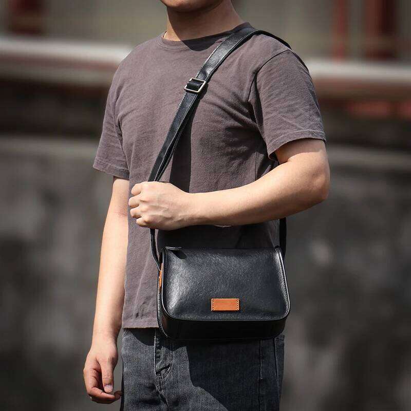 designer bag 52 guro mens genuine leather shoulder casual crossbody high quality small sling bag daily commuter messenger bags