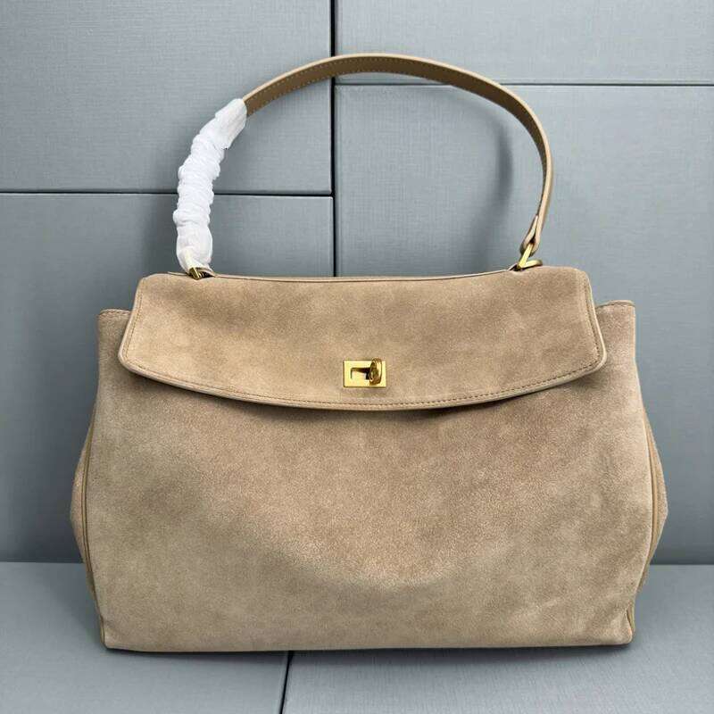 designer bag 52 frosted cowhide handbag woman highcapacity shoulder crossbody bag advanced feeling commute versatile 2024 fashion new style