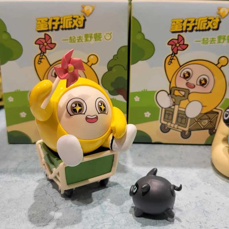 Eggy Party Blind Box LetS Go Picnic Series Black Pink Yellow Handmade Doll Figures Toy Game Periphery Trendy Toy Ornament Gift C250917