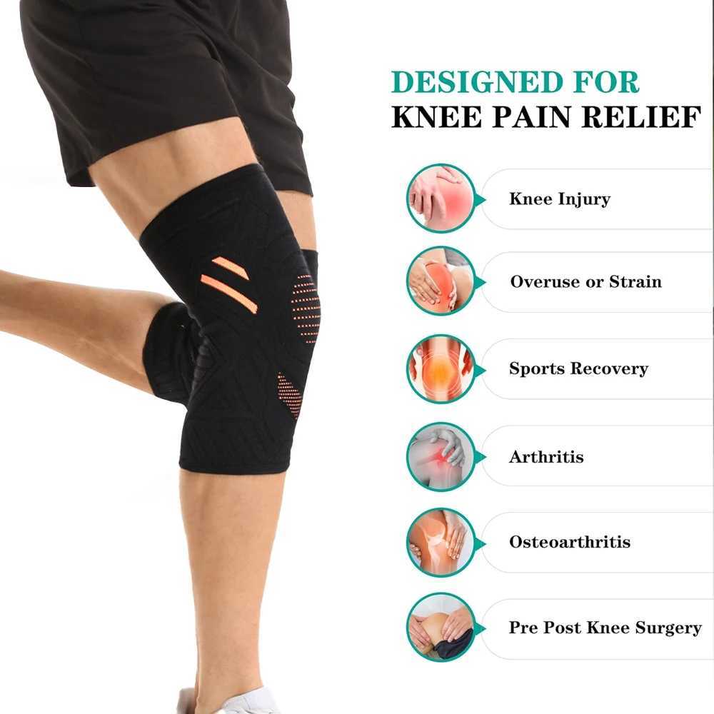 2PCS Knee Support Brace for Women MenKnee Compression Sleeves for ArthritisInjury RecoveryMeniscus TearJogging SquatsSports J250917