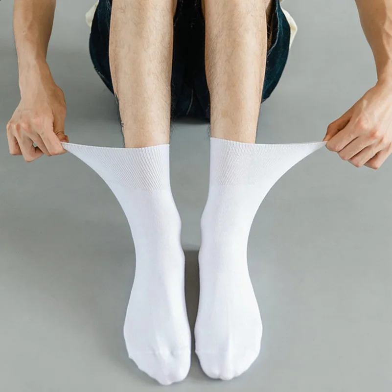 5 Pairs Loose Mouth Mens Socks Large Plus Big Size 484950 Old Men Diabetic Socks Prevent Varicose Veins For Diabetes Patients 250916