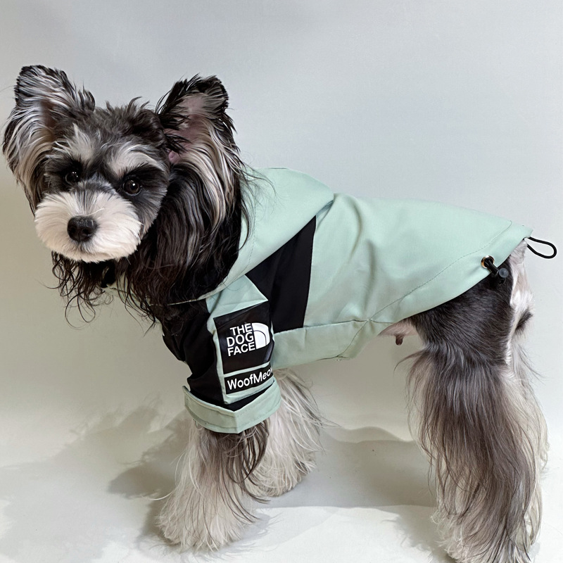 Dog Autumn Coat Outdoor Jacket, Windproof Dog Coat, Adjustable Hood Dog Jackets for Small Medium and Large Dogs, Waterproof Winter Dog Warm