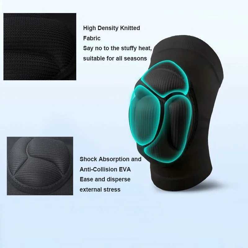 2pcs Sports Kneepad Thickening AntiCollision Sports Protection Knee Pad Elastic Breathable Knee Brace for Dancing Football J250917