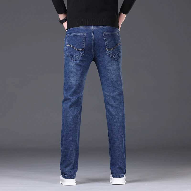 2024 SpringSummer Mens Comfortable and Versatile Breathable Slim fit denim pants in three colors straight leg thin jeansZ250917