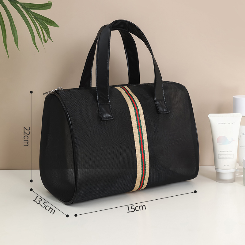C76 Handy Mesh Cosmetics porte-cosmétiques: trio durable de pochettes de nageur pour l'organisation en déplacement